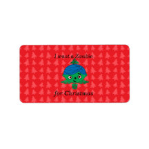I want a zombie for christmas personalized address label
