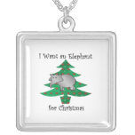 I want an elephant for christmas pendant