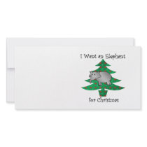 I want an elephant for christmas photo cards