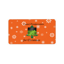 I want frankenstein for christmas personalized address labels