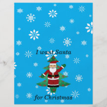 I want santa for christmas custom flyer