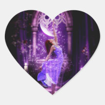 I Want To Be A Fairy Heart Stickers