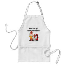 I Want to be a Firefighter T-shirts and Gifts Aprons