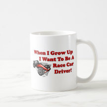I Want to be A Race Car Driver Mugs
