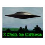 I want to believe postcard