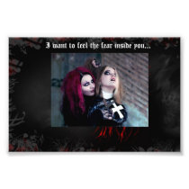 I want to feel the fear inside you... photo print