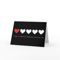 I want to spend my remaining life with you card