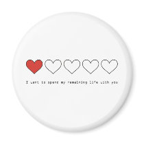I want to spend my remaining life with you magnets