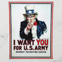 I Want You Flag Flyers