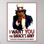 I Want You - Obama Political Poster posters