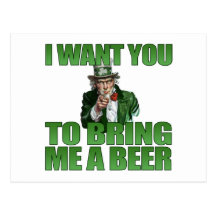 I Want You to Bring Me a Beer Postcard