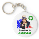I want you to recycle! keychains