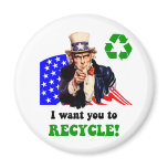 I want you to recycle! magnets