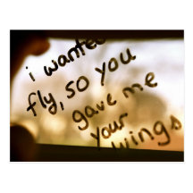 I Wanted To Fly Postcard