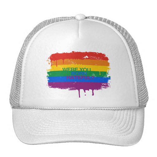I WAS BORN GAY, WERE YOU BO MESH HAT