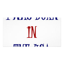 I Was Born In The USA Photo Card Template