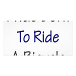 I Was Born To Ride A Bicycle photo cards