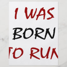 I Was Born To Run Custom Flyer