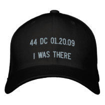 I was there: date stamped in history embroidered baseball caps