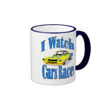 I Watch Cars Race Mugs