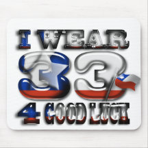 I Wear 33 4 Good Luck Computer  Mousepad
