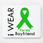 I Wear a Green Ribbon For My Boyfriend Mousepads