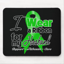 I Wear a Green Ribbon For My Husband Mouse Pad