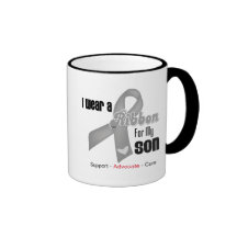 I Wear a Grey Ribbon For My Son Coffee Mug