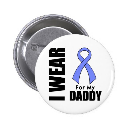 I Wear a Periwinkle Ribbon For My Daddy Pins