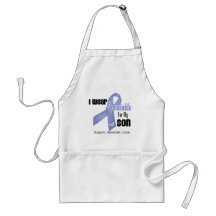 I Wear a Periwinkle Ribbon For My Son Aprons