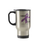 I Wear a Purple Ribbon For Awareness Coffee Mugs