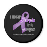 I Wear a Purple Ribbon For My Daughter Fridge Magnets