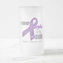 I Wear a Purple Ribbon For My Son Coffee Mugs