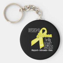 I Wear a Ribbon For My Best Friend - Sarcoma Key Chains