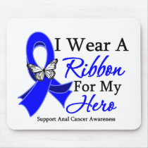 I Wear A Ribbon For My HERO Anal Cancer Mouse Pads