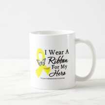 I Wear a Ribbon For My HERO Endometriosis Coffee Mugs