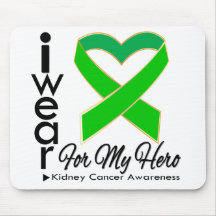 I Wear a Ribbon For My Hero - Kidney Cancer Mousepad