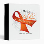 I Wear a Ribbon For My Hero - Leukaemia Vinyl Binders