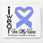 I Wear a Ribbon For My Hero - Stomach Cancer Mousepad