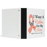 I Wear a Ribbon For My  HERO Uterine Cancer binders