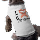 I Wear a Ribbon For My Hero - Uterine Cancer pet clothing