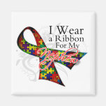 I Wear a Ribbon For My Nephew - Autism Awareness Magnets