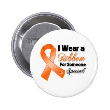I Wear a Ribbon For Someone Special Skin Cancer Pin