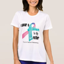I Wear a Thyroid Cancer Ribbon For My Father T-shirt