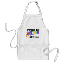 I Wear An Autism Ribbon For My Brother Apron