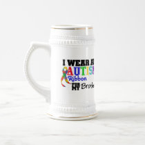 I Wear An Autism Ribbon For My Brother Coffee Mugs