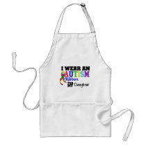 I Wear An Autism Ribbon For My Daughter Apron