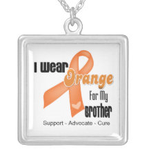 I Wear an Orange Ribbon For My Brother Jewelry