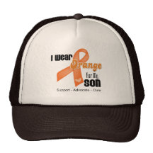 I Wear an Orange Ribbon For My Son Mesh Hat