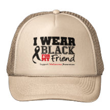 I Wear Black For My Friend Trucker Hats